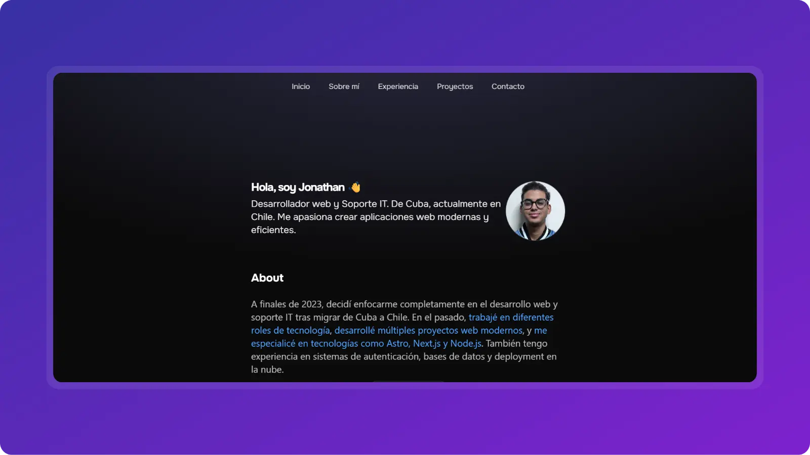 Portfolio Personal - Astro